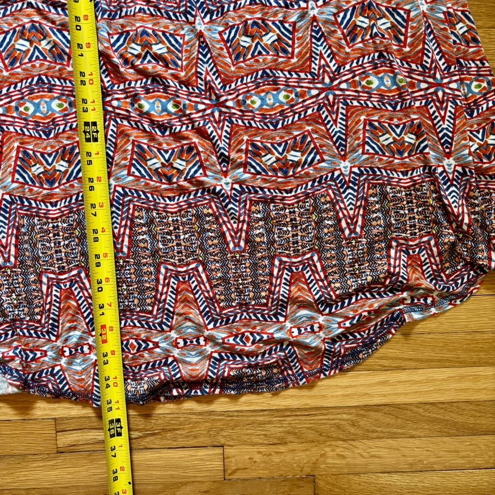 Anthropologie Maxi Skirt Large Colorful Geometric Pattern Anthro boho festival - Picture 5 of 5